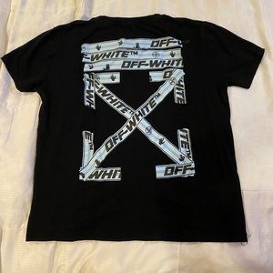 Off-White Shirt Black c/o Vigil Abloh Main Label 2013 Fits like a S/M